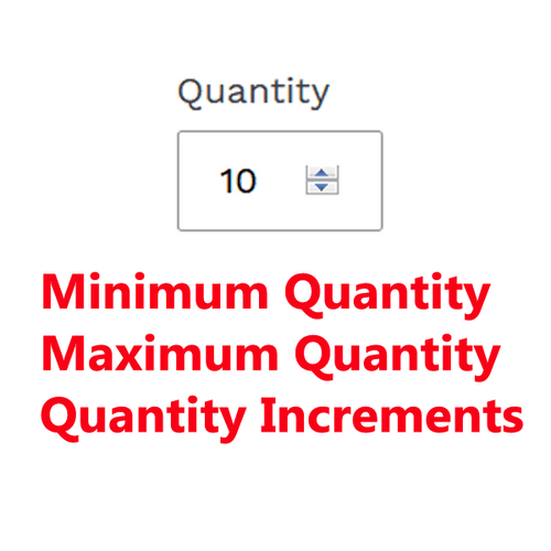 Min/Max Quantity and Increments